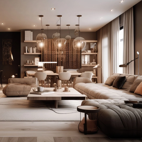 Modern and comfortable interior design