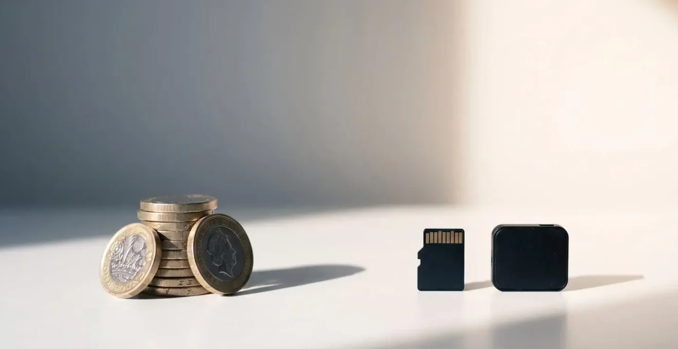 Symbolic representation of cloud storage costs versus local storage savings for UK video doorbells